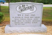Memorial to the 83rd Cml Mortar Bn – click to enlarge